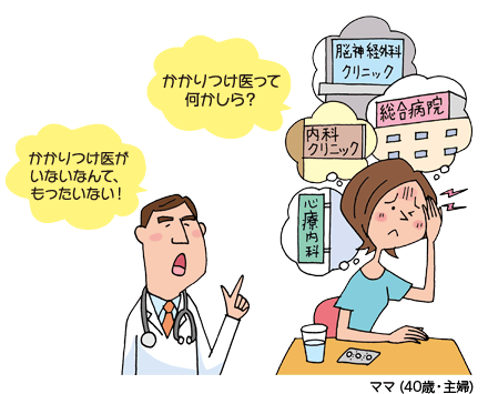 「かかりつけ医って何かしら？」「かかりつけ医がいないなんてもったいない！」