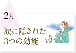 2月 涙に隠された３つの効能