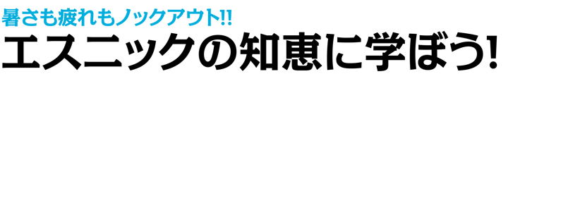 エスニックの知恵に学ぼう！