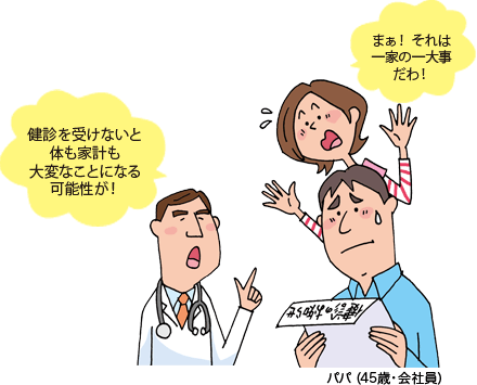 健診を受けないと体も家計も大変なことになる可能性が！