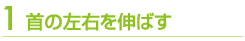 首の左右を伸ばす