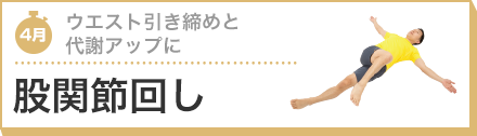 ウエスト引き締めと代謝アップに 股関節回し