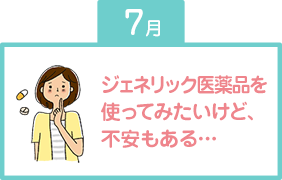 ジェネリック医薬品を使ってみたいけど、不安もある…