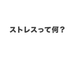 4月 ストレスって何？