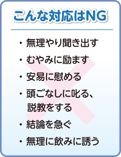 こんな対応はNG