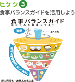 ヒケツ3 食事バランスガイドを活用しよう
