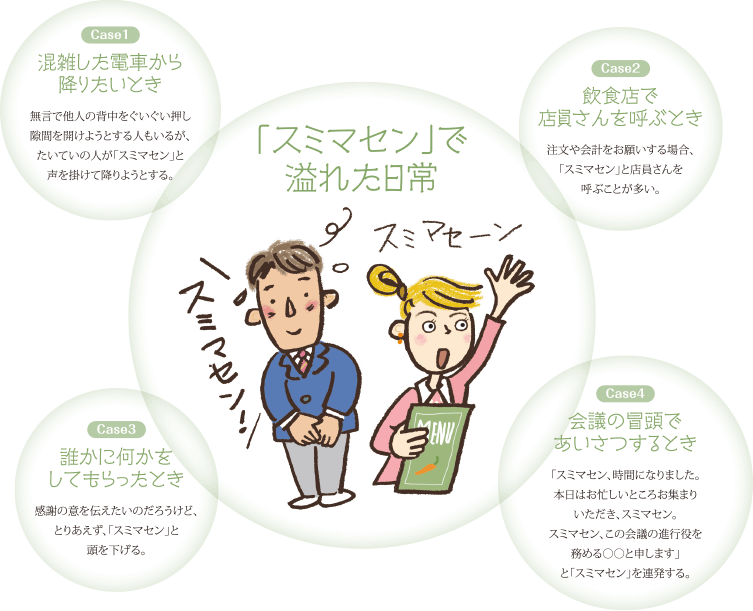 「スミマセン」で溢れた日常