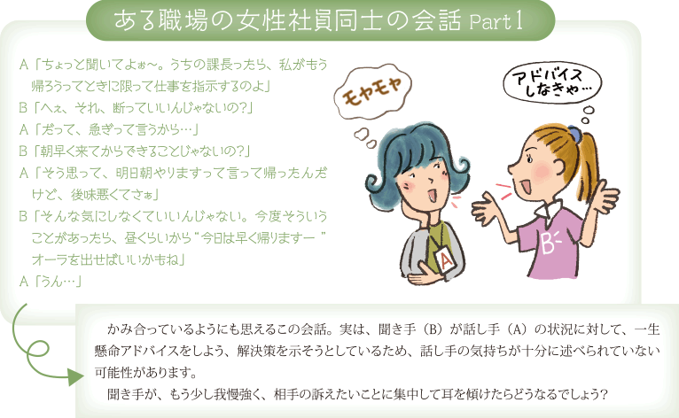 ある職場の女性社員同士の会話 Part1