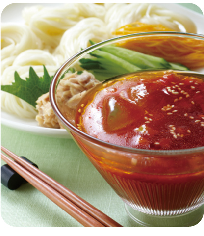 夏のトマトつけめん