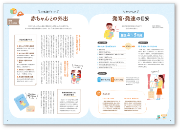 赤ちゃんとの外出、発育・発達の目安